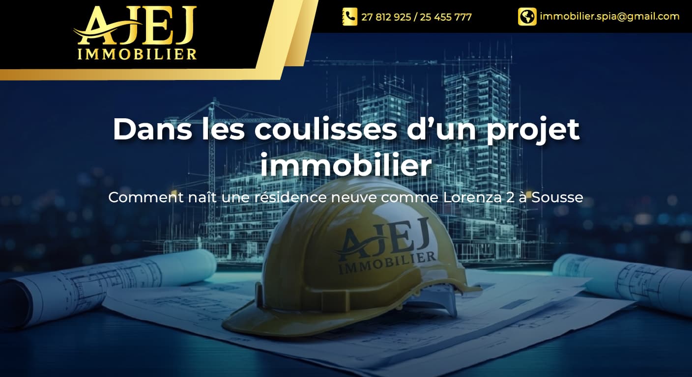 Dans les coulisses d’un projet immobilier : Comment naît une résidence neuve comme Lorenza 2 à Sousse